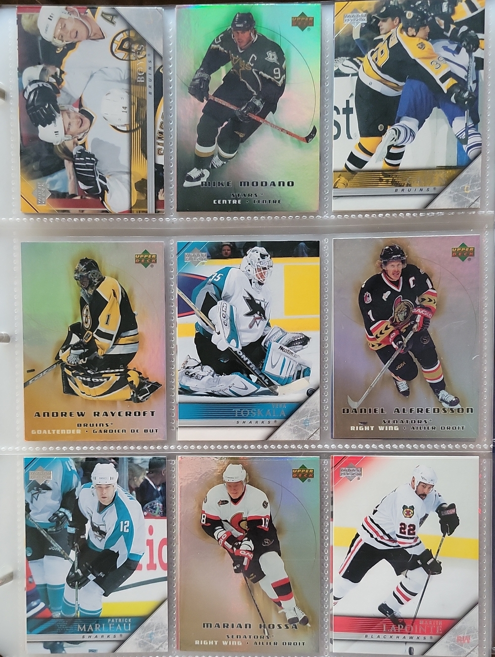 Upper Deck Hockey Card Set - Assorted Players